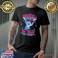 I Am a stitch girl I was born with my heart on my sleeve a fire in my soul and a mouth I can’t control 2023 shirt