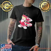 Mickey mouse Kansas City Chiefs posing shirt