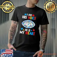New York Jets Autism Awareness I Am His Voice He Is My Heart 2023 Shirt