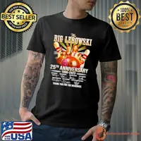 Original The Big Lebowski 25th anniversary 1998 2023 thank you for the memories shirt