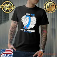 I Wear Blue For My Grandson Diabetes Awareness Shirt