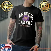 Los-Angeles-Lakers-Letterman-Classic-American-Football-Conference-National-Football-League-shirt
