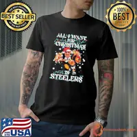 Pittsburgh Steelers all I want for christmas is santa mascot shirt