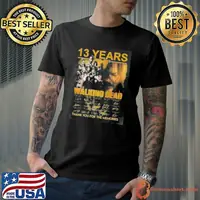 13 Years 2010 – 2023 The Walking Dead Signature Thank You For The Memories Shirt