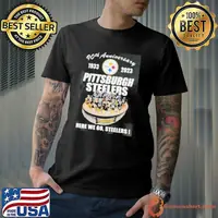 90th Anniversary 1933 – 2023 Pittsburgh Steelers Here We Go, Steelers Shirt