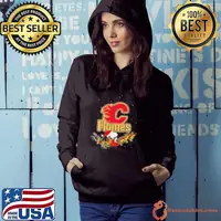 Calgary Flames NHL Santa Snoopy and Woodstock Christmas Shirt