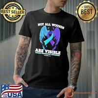 Not All Wounds Are Visible Suicide Awareness Wing shirt