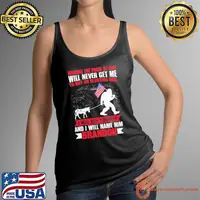 Raising the price of gas will never get me buy an electric car bigfoot usa flag shirt