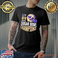 Washington Huskies 2024 Sugar Bowl Champions Purple Helmet Shirt