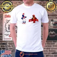 Washington Wizards VS Atlanta Hawks NBA 2024 mascot cartoon basketball shirt