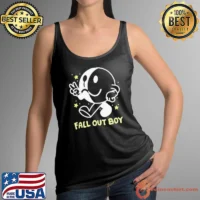 Icon White Black Fall Out Boy Peace Smiley Pullover shirt