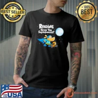Dog man reading gives you superpowers shirt
