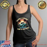 Family Cruise 2025 Family Matching Cruise Vacation Party Sunset T-Shirt