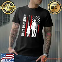 Best Dad Ever American Flag Sarcastic Dad T-Shirt