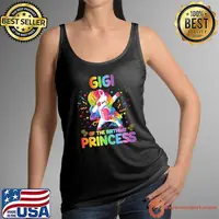 Gigi Of The Birthday Princess Girl Dabbing Unicorn T-Shirt