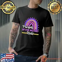 Month Of The Military Child Purple Up For Military Rainbow T-Shirt