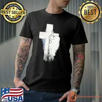 Nessa Barrett Crucifix Distressed Shirt