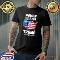 Women For Donald Trump 2024 American Flag Election T-Shirt