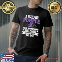 I Wear Purple For Someone Who Means Everything To Me Patient T-Shirt