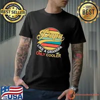 PAPA like a Grandpa ONLY COOLER Vintage Dad Papa Definition T-Shirt