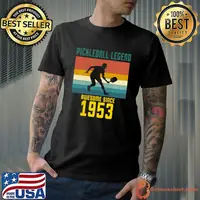 Pickleball Legend Awesome Since 1953 Retro 70th Birthday T-Shirt