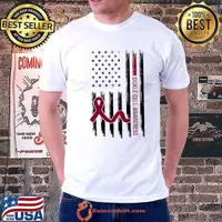 Sickle Cell Awareness American Flag T-Shirt