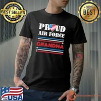 Proud Air Force Grandma Heart American Flag Election 2024 T-Shirt
