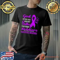 GodS Gives His Hardest Soldiers Sarcoidosis Awareness Purple shirt