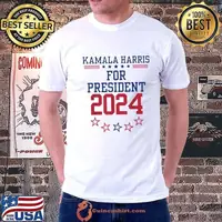 Kamala harris for president 2024 stars election T-Shirt