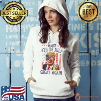 Trump Make 4th of July Great Again 4th Of July American Flag T-Shirt