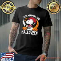 Just Waiting For Halloween Snoopy Shirt