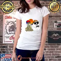 Halloween ghost boys kids gaming scary Skeleton gamer blood moon T-Shirt