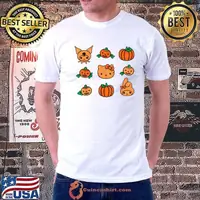 Hello Kitty My Melody Kuromi Pumpkins Halloween Shirt