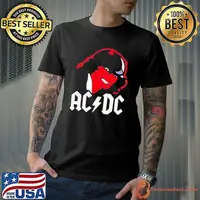 Angus Young Satan ACDC hard rock band shirt
