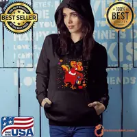 Awesome Turkey Eating Taco Thanksgiving Day Mexican Food Fall Autumn Hoodie