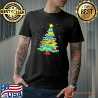 Christmas Tree Block Brick Building Shirt