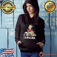 NCAA Grinch Shirt The Grinch And South Carolina Christmas Hoodie