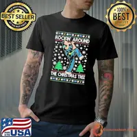 Reakdancer Raygun Rocking Around The Christmas Tree Ugly Christmas Shirt