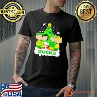 Snoopy and friends fans of Oregon Ducks Merry Christmas Shirt