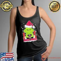 The Grinch Love Heart 2024 SMU Mustangs Football Christmas Shirt