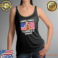 Trump Vance Winner Winner Turkey Dinner Thanksgiving Tank Top
