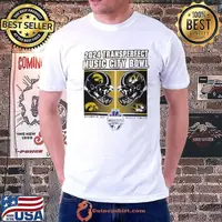Iowa Hawkeyes vs Mizzou Tigers 2024 Music City Bowl Football Champion helmet shirt