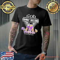 God First Family Second Then Vikings Football Mascot 2025 Shirt