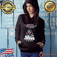 Houston Texans In My Veins Jesus In My Heart Shirt