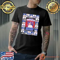 New York Giants All Time Greats Of The Giants Football 2025 Team Player Signature Shirt