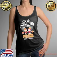 Snoopy And Charlie Brown God First Family Second Then Iowa State Cyclones Basketball Shirt