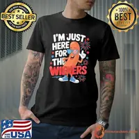 I'm Just Here For The Wieners 4th Of July Hot Dog T-Shirt