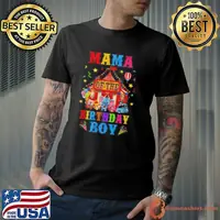 Mama Of The Birthday For Boy Circus Carnival Theme Party Shirt