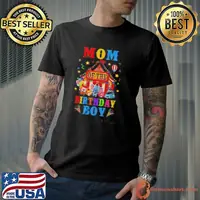 Mom Of The Birthday For Boy Circus Carnival Theme Party Shirt