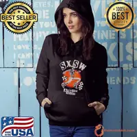 SXSW Austin Texas Skeleton Cowboy Hoodie